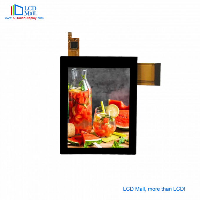 전체 뷰 앵글 3.5'' TFT LCD 터치 패널 IPS 디스플레이 24 비트 RGB SPI 인터페이스 1