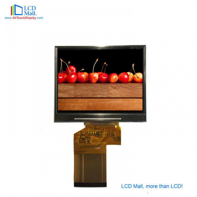 전체 뷰 앵글 3.5'' TFT LCD 터치 패널 IPS 디스플레이 24 비트 RGB SPI 인터페이스 3
