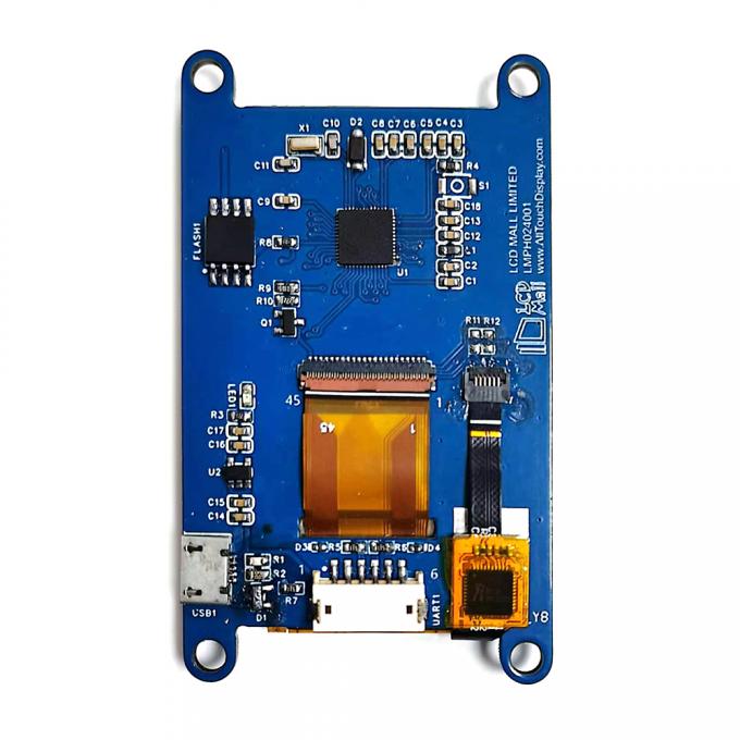 2.4인치 LCD TFT HMI 디스플레이 IPS 240*RGB*320 ALL 액티브 뷰 앵글 CTP 터치 5