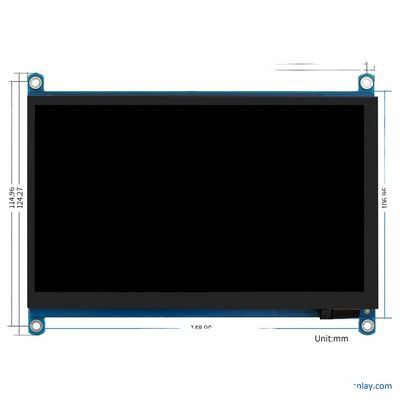 24 비트 RGB 라즈베리 PI TFT 디스플레이 LCD 디스플레이 7 인치 1024x600 ODM OEM