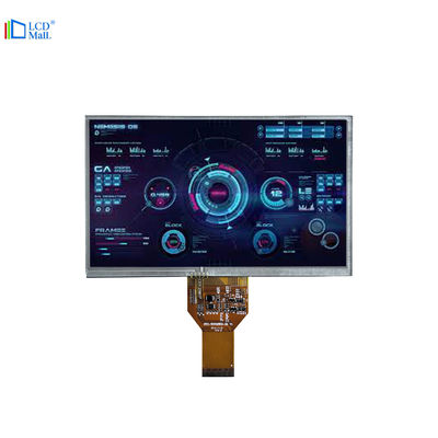 800*480 해상도 7인치 50핀 LCD 디스플레이 280nits FPC 플러그 타입