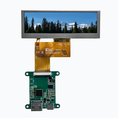 3.9인치 바 타입 TFT LCD 높은 밝기 480*128 350nits HDMI 인터페이스 터치 스크린
